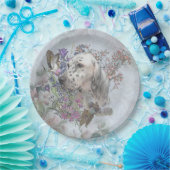 Assiettes En Carton L'Anglais Setter Portrait, art (Fête)
