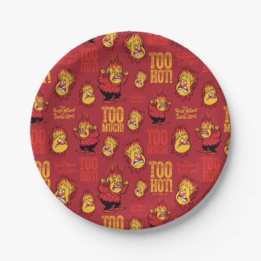 Assiettes En Carton L'ANNÉE SANS Motif SANTA CLAUS™ Heat Miser (Devant)