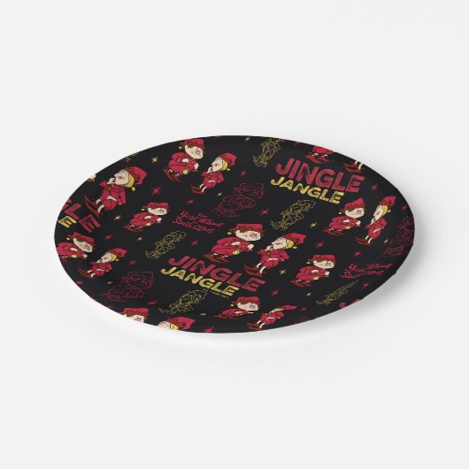 Assiettes En Carton L'ANNÉE SANS SANTA CLAUS™ | Motif Elf (Angle)