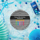 Assiettes En Carton L'anniversaire personnalisé mire les plaques à (Fête)