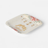Assiettes En Carton Lanternes d'aquarelle florale Ramadan Kareem (Angulaire)