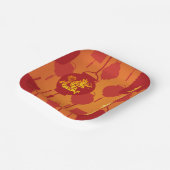 Assiettes En Carton Lanternes rouges Dragon chinois Nouvel An SqP (Angulaire)