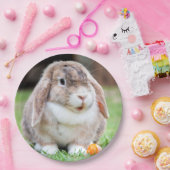 Assiettes En Carton lapin à oreilles de lop mignon (Fête)