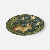 Assiettes En Carton Lapin Art nouveau dans le jardin (Angle)