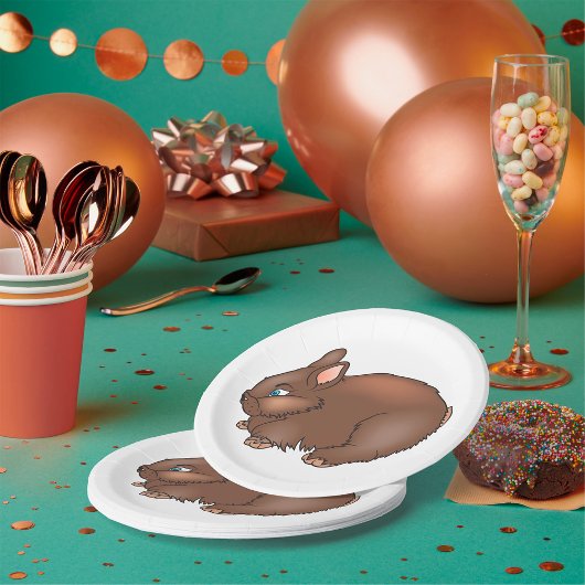 Assiettes En Carton Lapin Brown