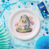 Assiettes En Carton Lapin Bunny Pink Pastel (Fête)