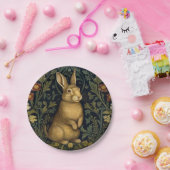 Assiettes En Carton Lapin dans la forêt style Art nouveau (Fête)