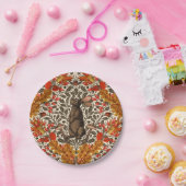 Assiettes En Carton Lapin d'automne sur blanc (Fête)