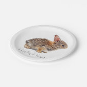 Assiettes En Carton Lapin de Cottontail (Angle)