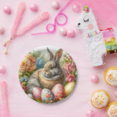 Assiettes En Carton Lapin de Pâques (Fête)