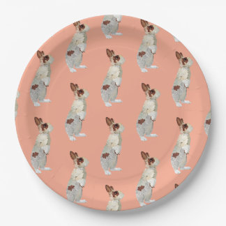 ASSIETTES EN CARTON LAPIN DE PÂQUES