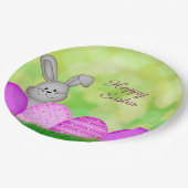 Assiettes En Carton Lapin de Pâques et oeufs (Angle)