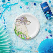 Assiettes En Carton Lapin de Pâques et poussin (Fête)