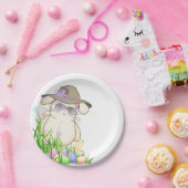Assiettes En Carton Lapin de Pâques et poussin (Fête)