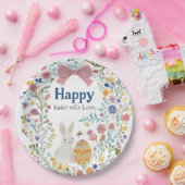 Assiettes En Carton Lapin de Pâques, Oeuf et couronne (Fête)