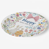 Assiettes En Carton Lapin de Pâques, Oeuf et couronne (Angle)