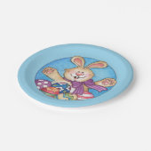 Assiettes En Carton Lapin de Pâques - Plaques de papier (Angle)