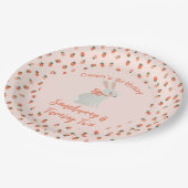 Assiettes En Carton Lapin et fraise (Angle)