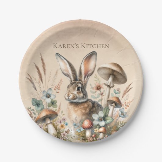 Assiettes En Carton Lapin Jack Spring (Devant)