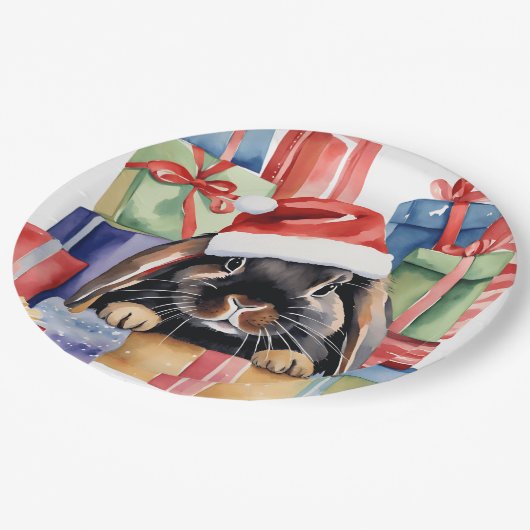 Assiettes En Carton Lapin Lapin Lapin Lop Noël (Angle)
