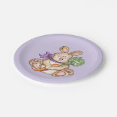 Assiettes En Carton Lapin - Plaques de papier (Angle)