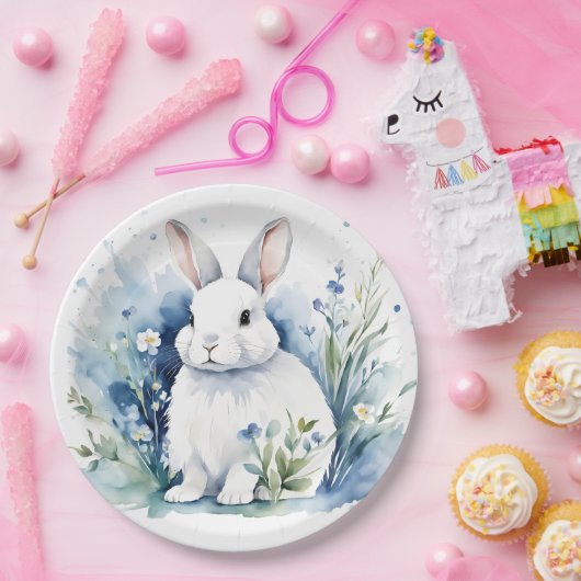 Assiettes En Carton lapin pour Pâques (Fête)