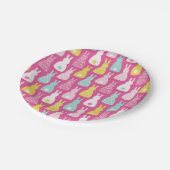 Assiettes En Carton Lapin rose lapin mignon enfants motif (Angle)