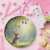 Assiettes En Carton Lapin sous l'Oeuf de Pâques (Fête)