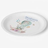 Assiettes En Carton Lapin Whimsical équitation dans un Baby shower de  (Angle)