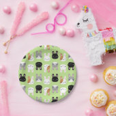 Assiettes En Carton Lapins de Kawaii Bunny (Fête)