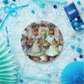 Assiettes En Carton Lapins de lapins de Pâques (Fête)