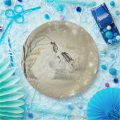 Assiettes En Carton Lapins/plaques à papier de lapins (Fête)