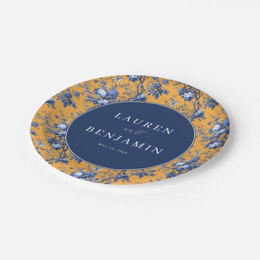 Assiettes En Carton Lapis Rose Wedding (Angle)