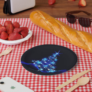 Assiettes En Carton l'arbre de Noël stylisé et lumineux de SlipperyJoe