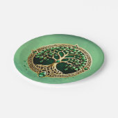 Assiettes En Carton L'arbre de vie aux noeuds celtiques. (Angle)