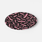 Assiettes En Carton Lard noir (Angle)