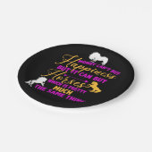 Assiettes En Carton L'argent peut acheter des chevaux violet jaune (Angle)