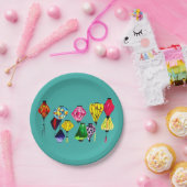 Assiettes En Carton L'art coloré de la lanterne chinoise (Fête)