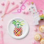 Assiettes En Carton L'art cool de l'ananas funky (Fête)