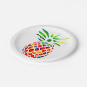 Assiettes En Carton L'art cool de l'ananas funky (Angle)