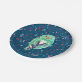 Assiettes En Carton L'art de la chouette aquarelle (Angle)