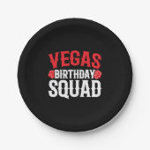 Assiettes En Carton Las Vegas Birthday Party - Matching Vegas Squad (Devant)