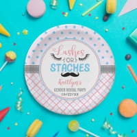 "Lashes Ou Staches" Parti Moderne De Révélation De