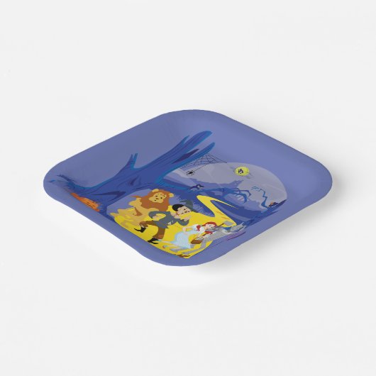 Assiettes En Carton L'Assistant D'Oz™ | Forêt hantée d'Halloween (Angulaire)
