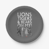 Assiettes En Carton L'Assistant D'Oz™ | Lions Tigers & Ours Oh My! (Devant)