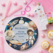 Assiettes En Carton L'Astronaut Espace Premier Voyage Autour Du Soleil (Fête)