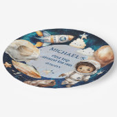 Assiettes En Carton L'Astronaut Espace Premier Voyage Autour Du Soleil (Angle)