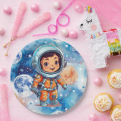 Assiettes En Carton L'astronaute Joyeux anniversaire (Fête)