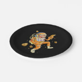 Assiettes En Carton L'astronaute Monkey Space (Angle)
