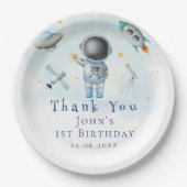 Assiettes En Carton L'astronaute spatial roquettes pour étoiles (Devant)